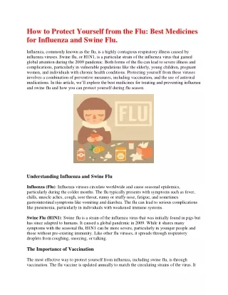 how to protect yourself from the flu best
