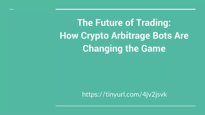 the future of trading how crypto arbitrage bots are changing the game