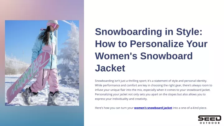 snowboarding in style how to personalize your