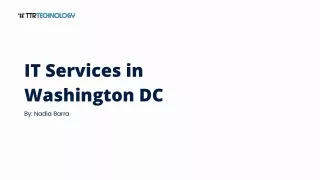 An Ultimate Guide to Managed IT Services in Washington DC