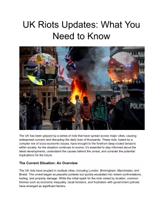 uk riots updates what you need to know