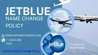 JetBlue Name Change Policy