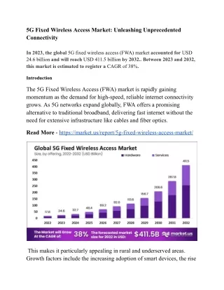 5g fixed wireless access market unleashing