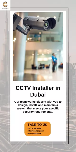 IT Project - CCTV Surveillance Solution | CCTV Installer in Dubai