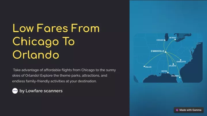 low fares from chicago to orlando