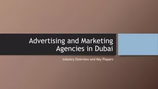 Advertising and Marketing Agencies in Dubai