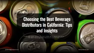 choosing the best beverage distributors
