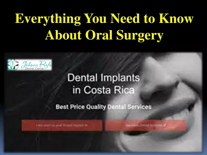 everything you need to know about oral surgery