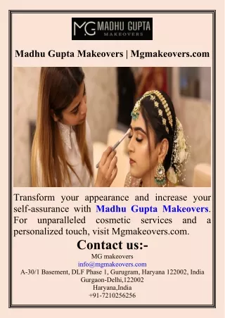 Madhu Gupta Makeovers  Mgmakeovers.com