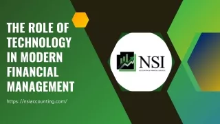 The Role of Technology in Modern Financial Management - NSI Accounting and Financial Services