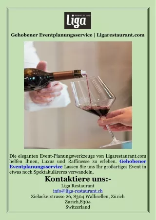 Gehobener Eventplanungsservice  Ligarestaurant.com