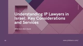 Understanding IP Lawyers in Israel: Key Considerations and Services