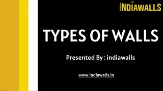 Types of Walls