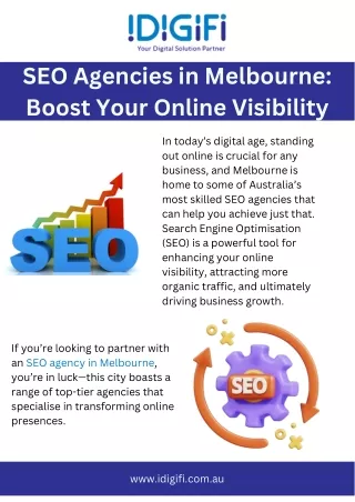 SEO Agencies in Melbourne Boost Your Online Visibility