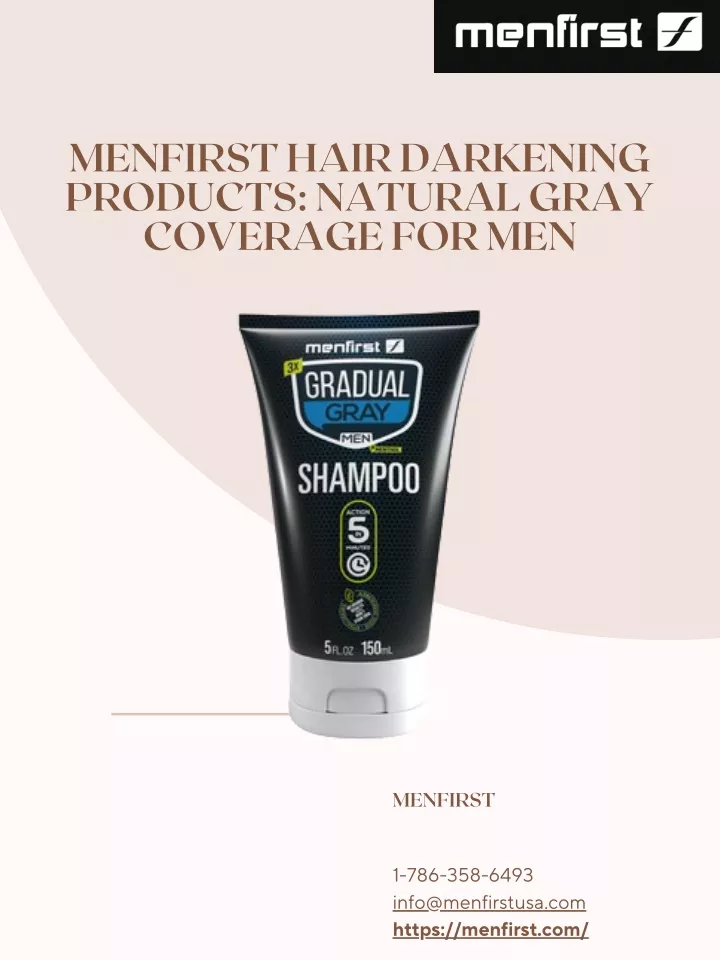 menfirst hair darkening products natural gray