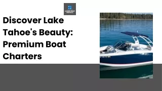 Fishing Boat Rentals South Lake Tahoe