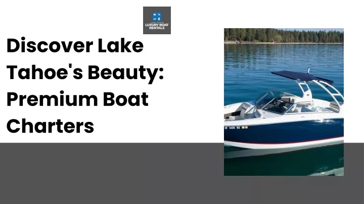 discover lake tahoe s beauty premium boat charters