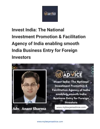 Invest India_ The National Investment Promotion & Facilitation Agency of India