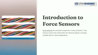 The Role of Force Sensors in Medical Devices