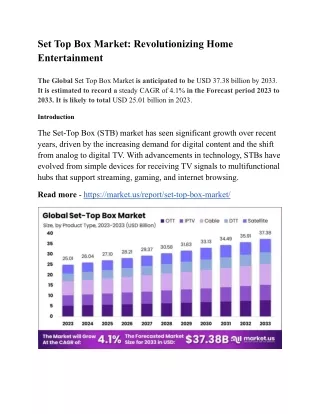 set top box market revolutionizing home