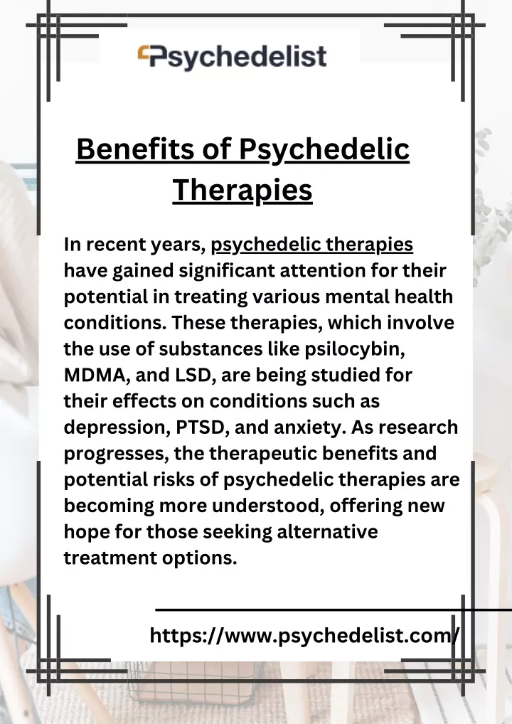 benefits of psychedelic therapies