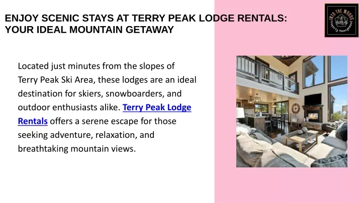 enjoy scenic stays at terry peak lodge rentals