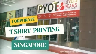 Custom Corporate T-Shirt Printing in Singapore | Lovely Pears