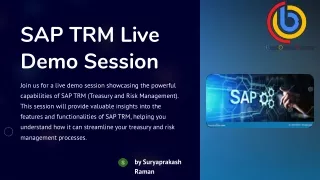 SAP TRM Live Demo Session