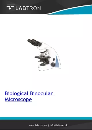 biological binocular microscope