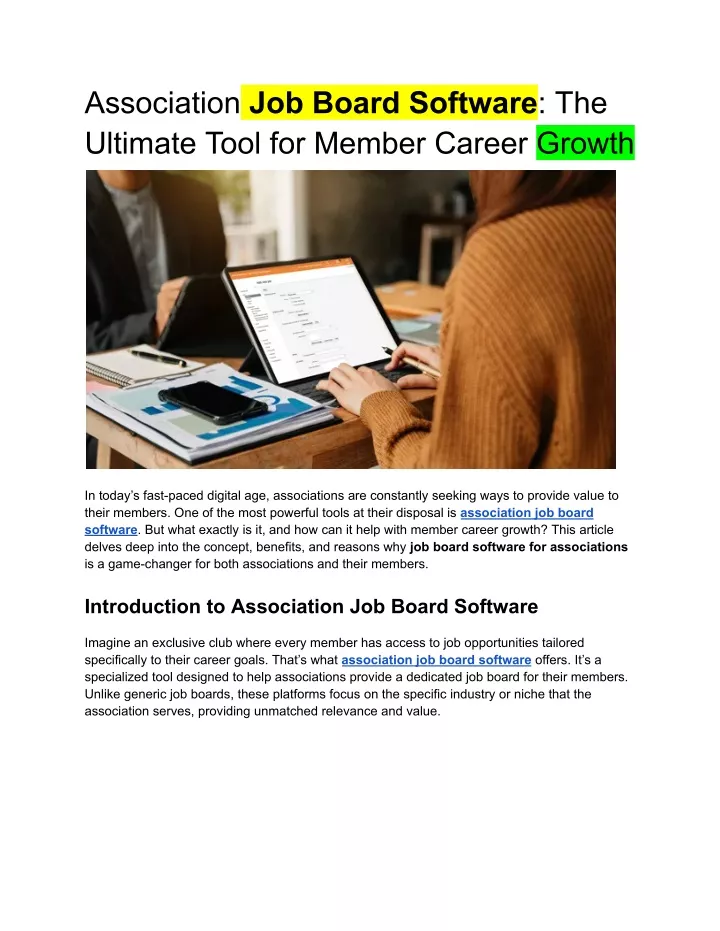 association job board software the ultimate tool