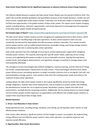 data center power market set for significant