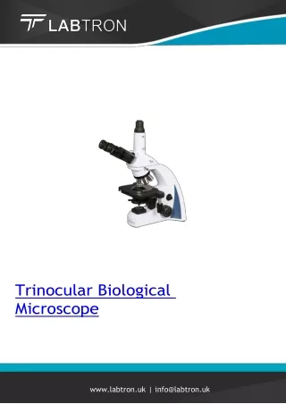 trinocular biological microscope