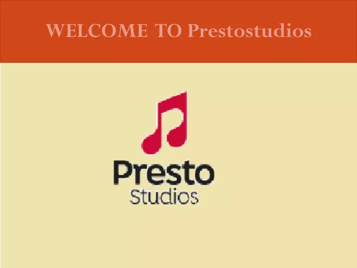 welcome to prestostudios