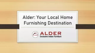 alder your local home furnishing destination