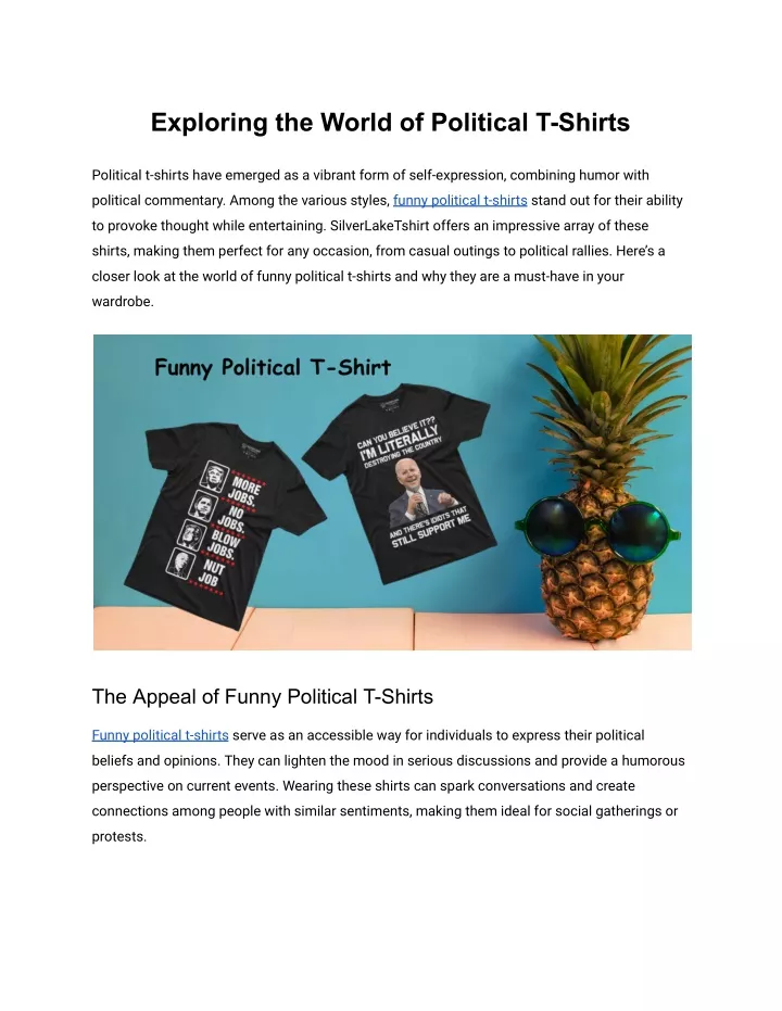 exploring the world of political t shirts