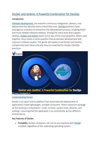 docker and jenkins a powerful combination