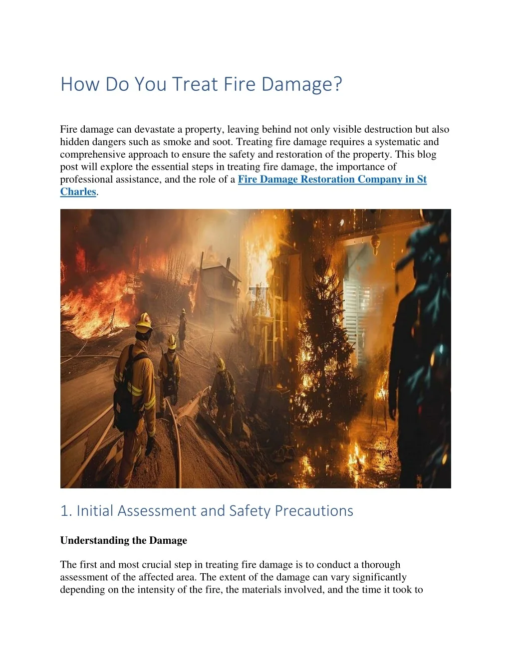 PPT - How Do You Treat Fire Damage PowerPoint Presentation, free ...