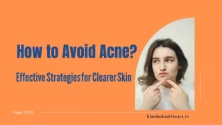 How to Avoid Acne