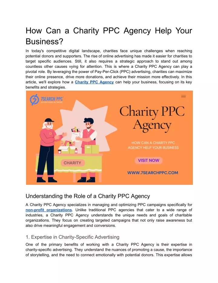 how can a charity ppc agency help your business