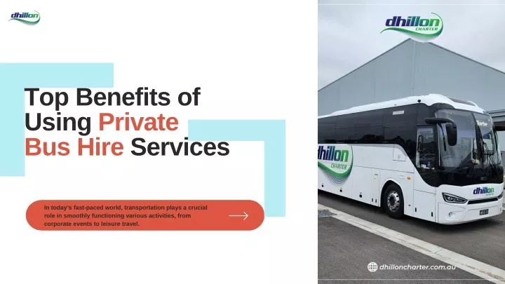 top benefits of using private bus hire services