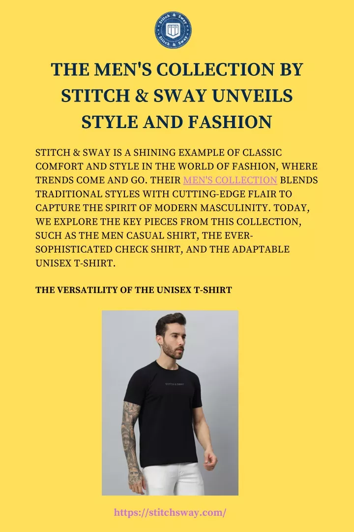 the men s collection by stitch sway unveils style