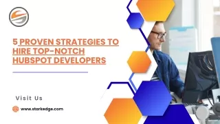 Best 5 Strategies For Hire HubSpot Developers