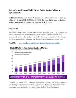 unlocking the future multi factor authentication