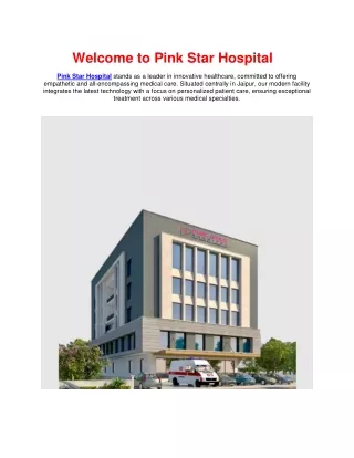 Best Multispeciality Hospital In Jaipur
