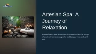 Enhance Your Relaxation with Artesian Spa by Spa Parts123