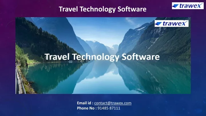 travel technology software