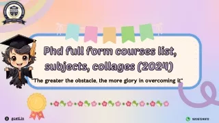 phd full form courses list phd full form courses