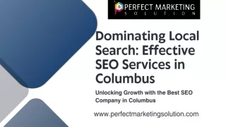 Dominating Local Search Effective SEO Services in Columbus