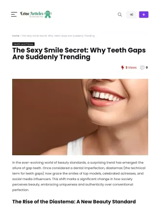 The Sexy Smile Secret Why Teeth Gaps Are Suddenly Trending