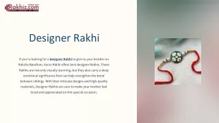 Brotherly Love: Special Rakhi for Brother